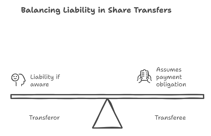 Balancing Liability in Share Transfers