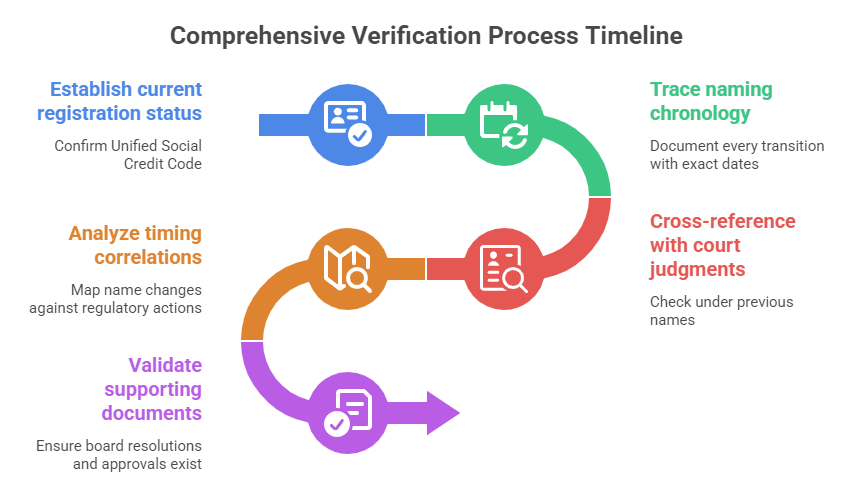 Comprehensive Verification Process Timeline
