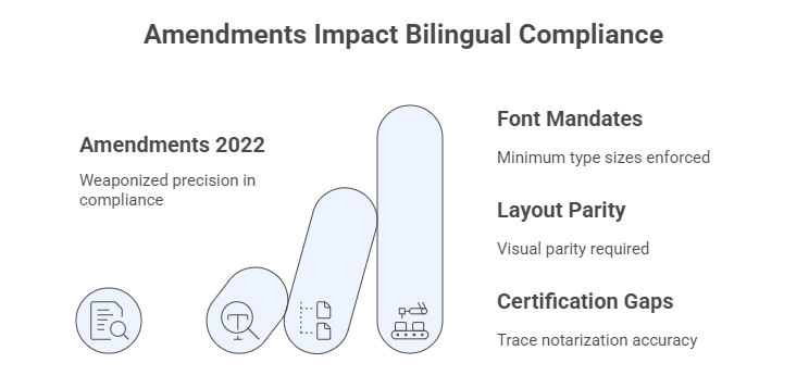 Amendments Impact Bilingual Compliance