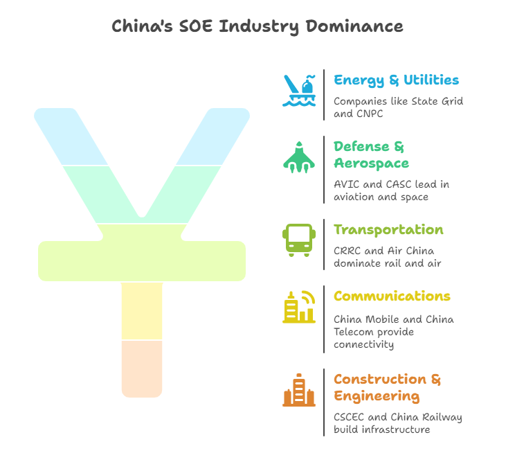China's SOE Industry Dominance