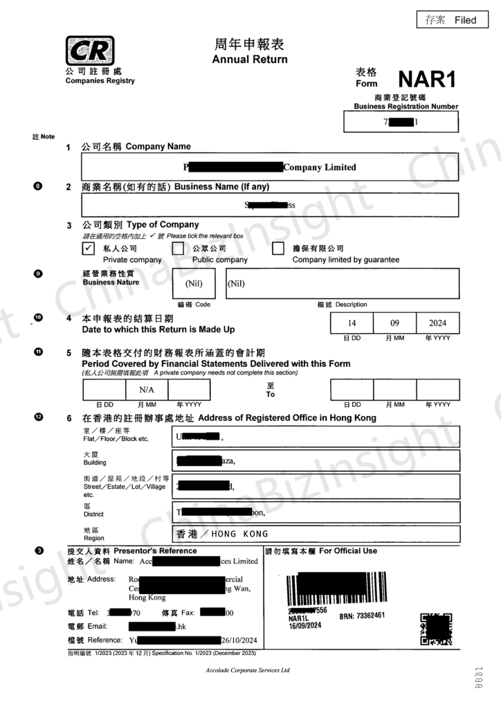 Hong Kong company Annual Return-NAR1-sample-ChinaBizInsight_01